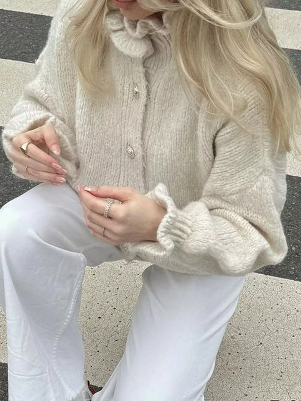 Button-Down Long Sleeve Cardigan, image 6