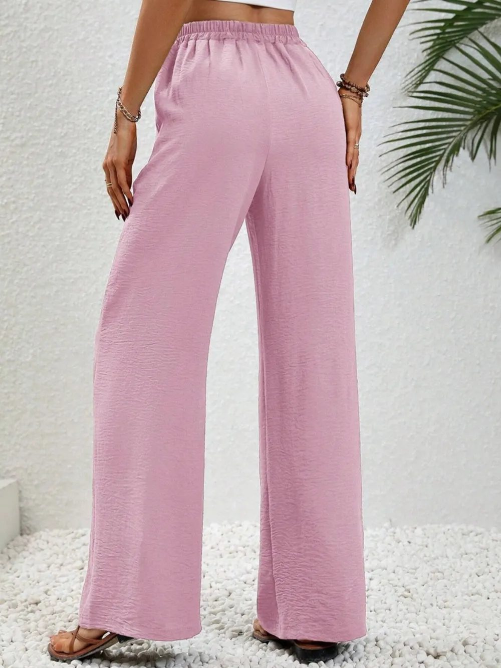 Wide Leg Drawstring Pants, image 16