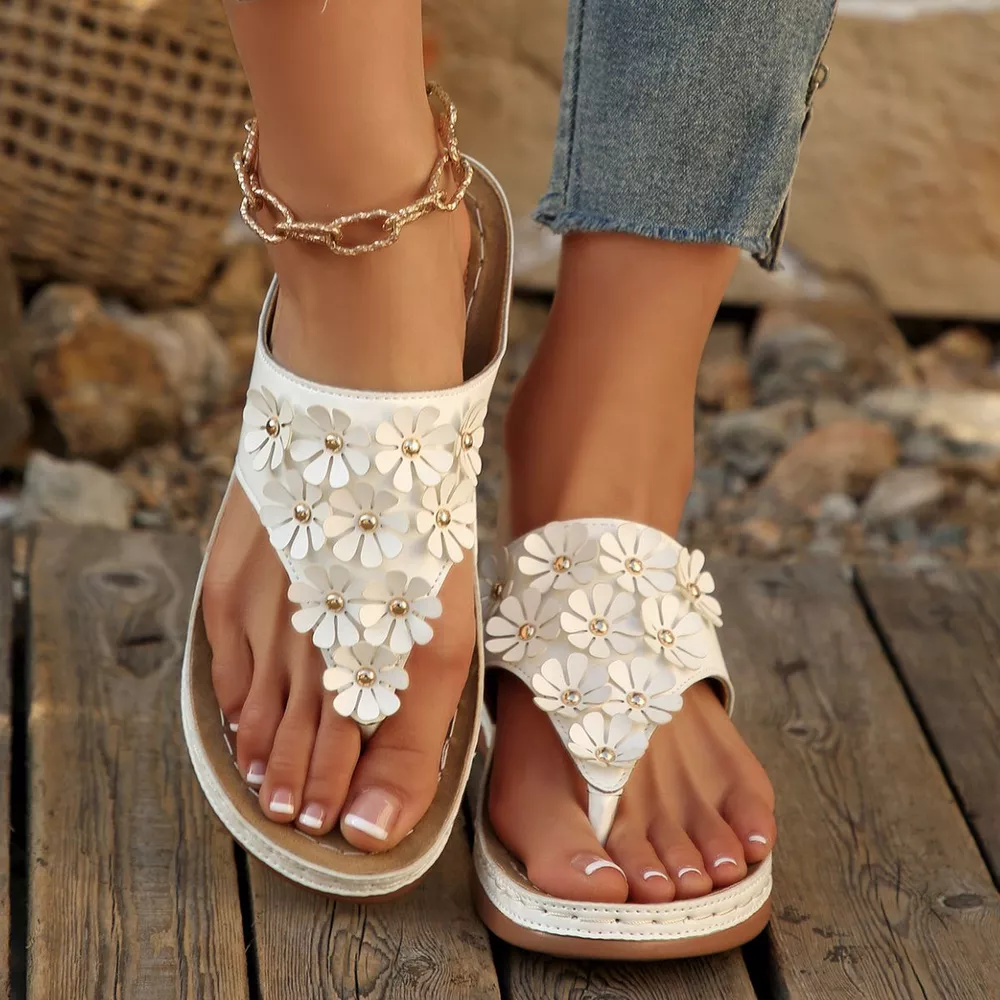 Toe Post Flats Sandals, image 6
