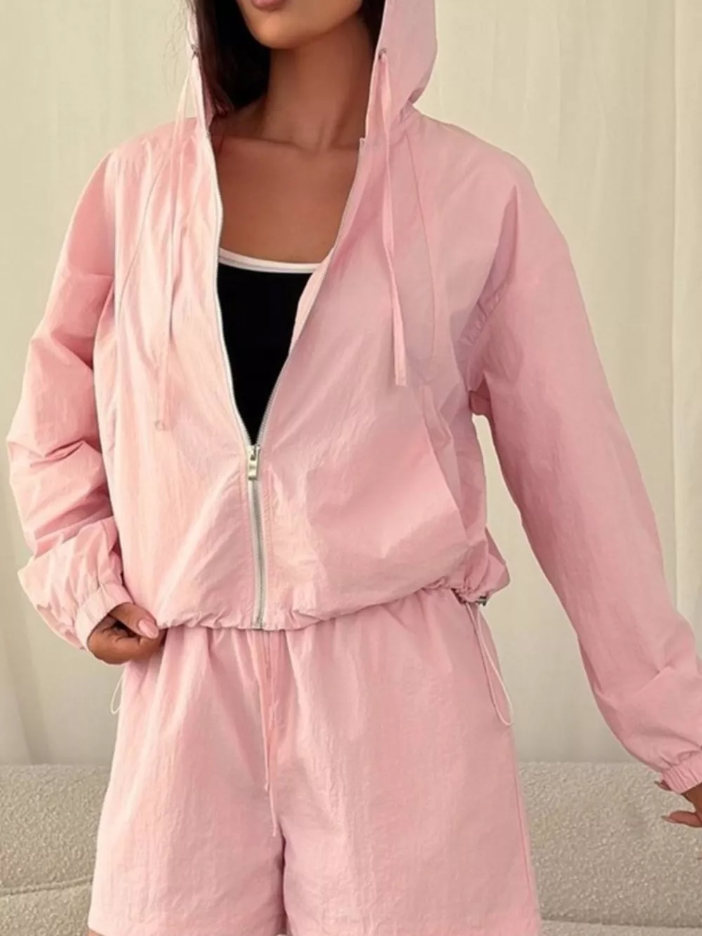 Lightweight Hooded Jacket and Shorts Set, image 10