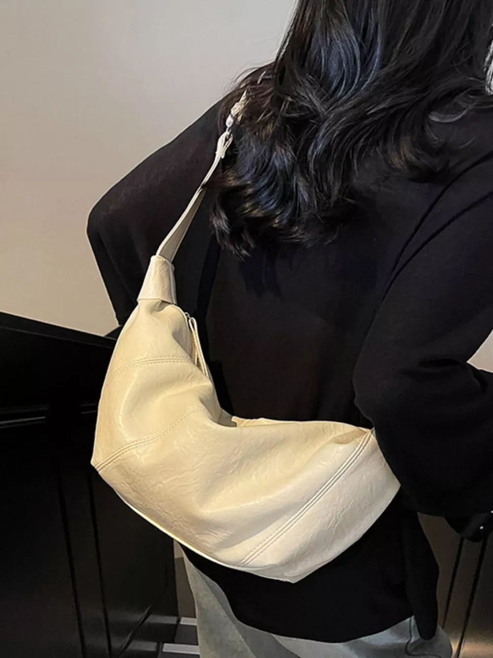 Casual Style Crescent Crossbody Bag, image 4
