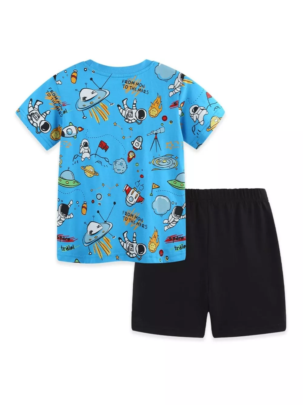 Children's Astronaut Print Tee & Shorts Set, image 5