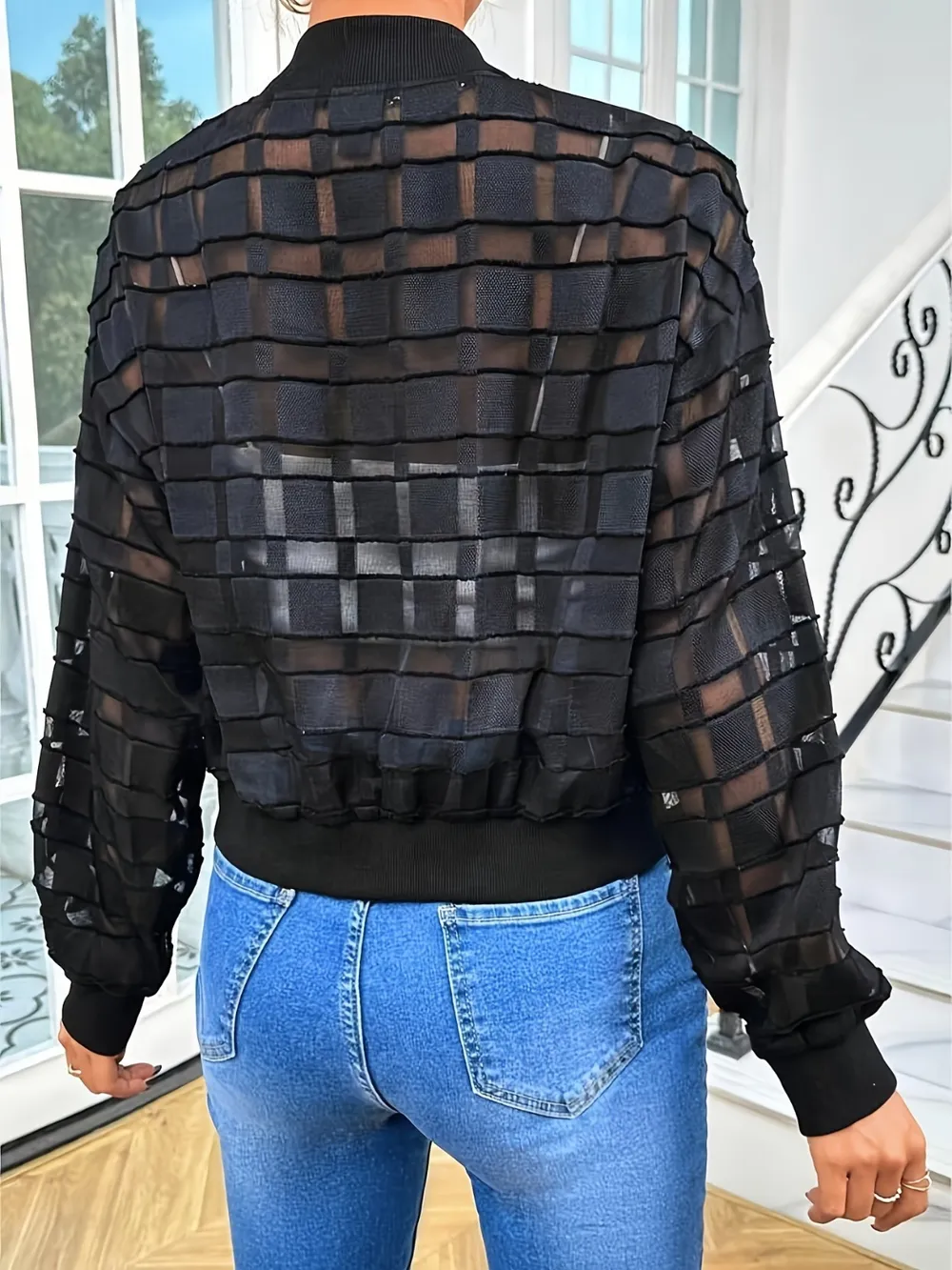 Zip Up Baseball Collar Outerwear, image 4