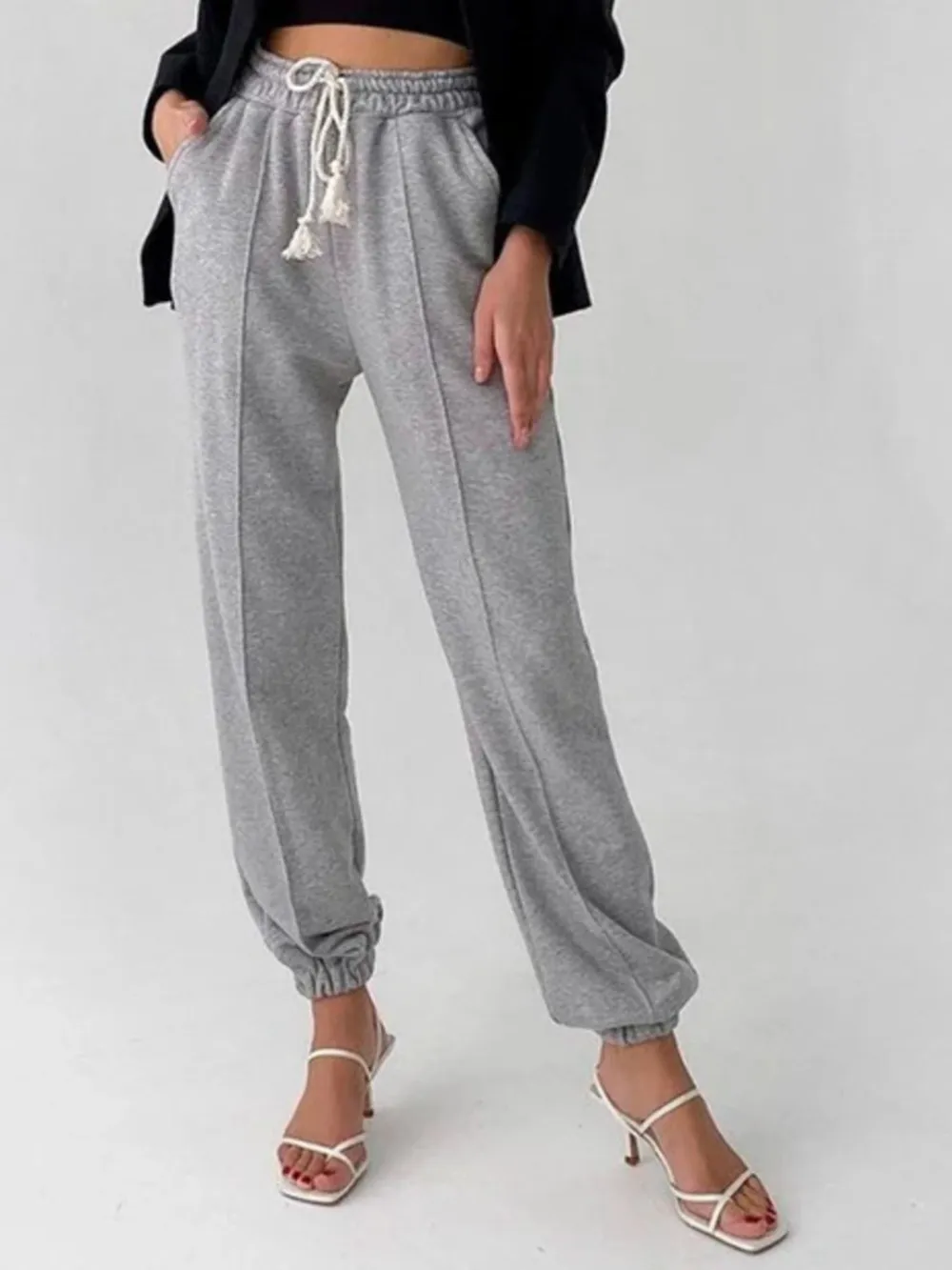 Casual Drawstring Jogger Pants, image 9