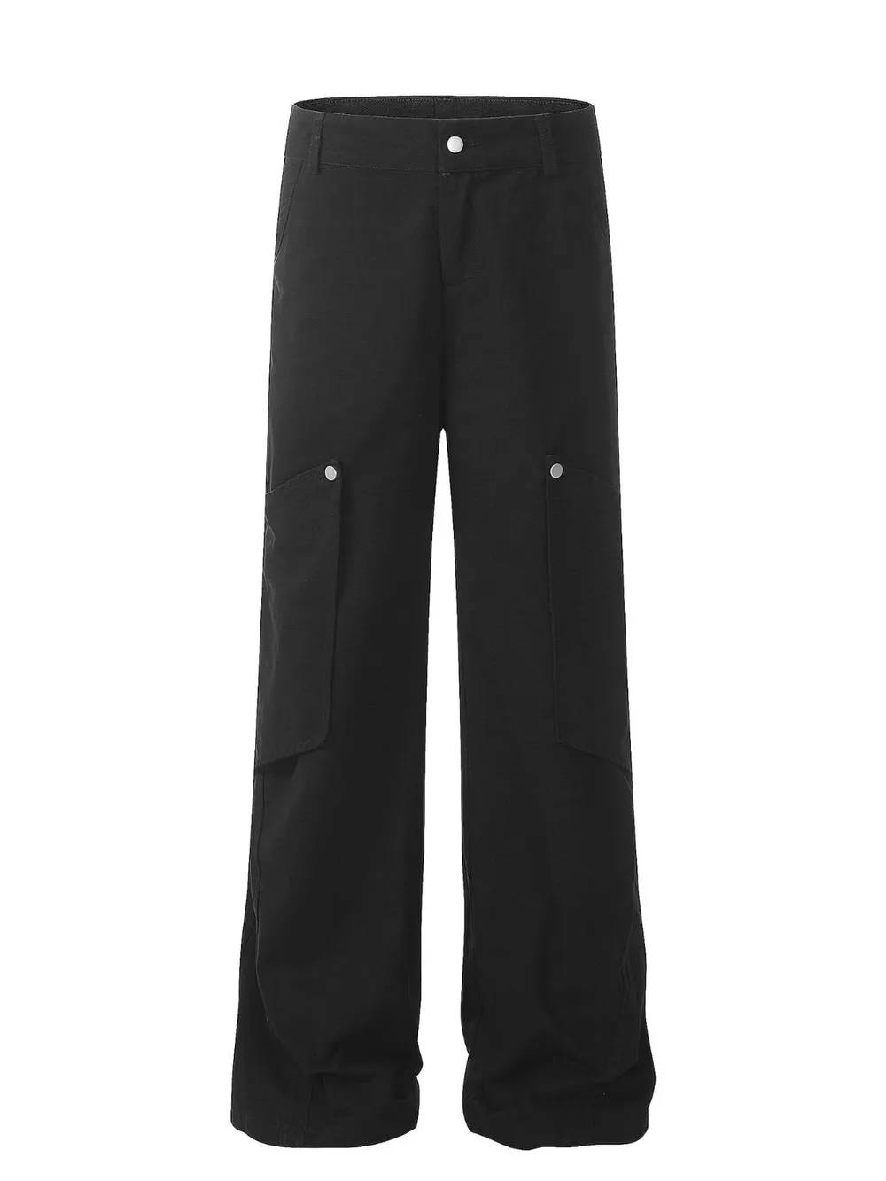 Men's Wide Leg Cargo Pants with Pockets, image 2