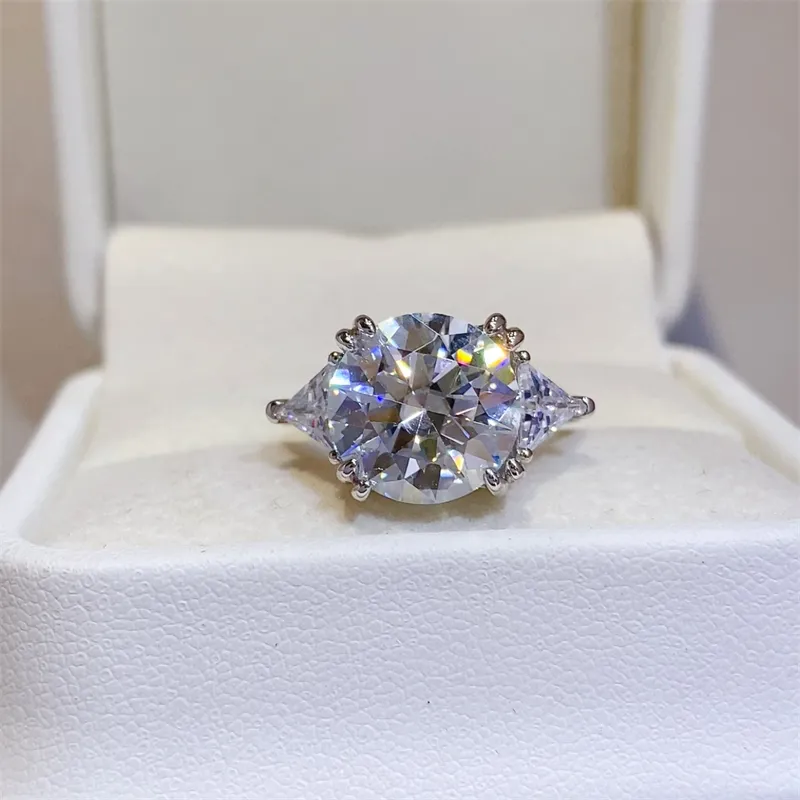 5 Carat Moissanite 925 Sterling Silver Ring, image 4