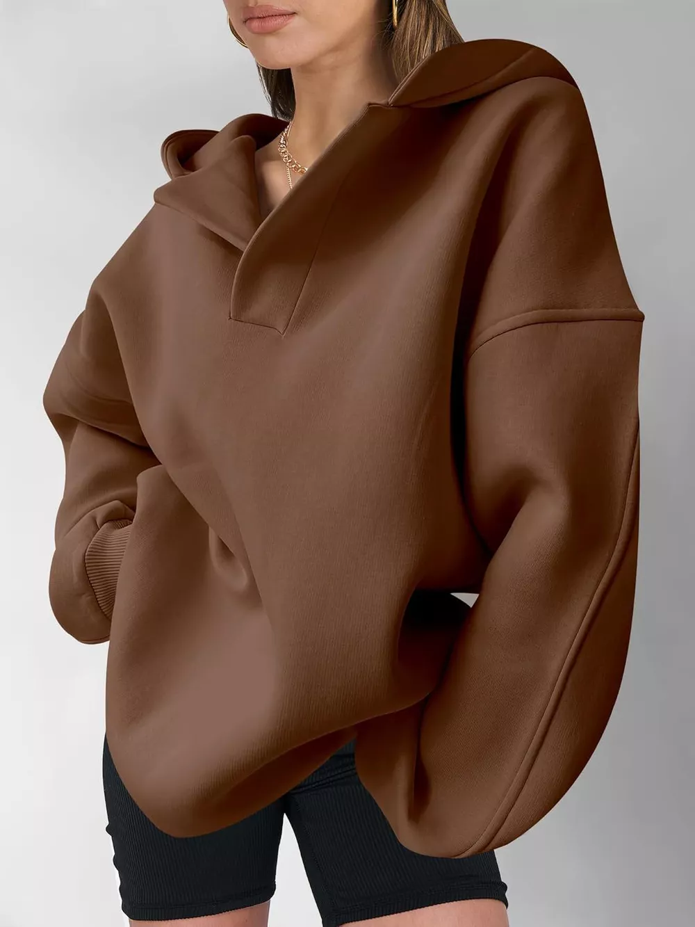 Dropped Shoulder Long Sleeve Sweatshirt, image 25