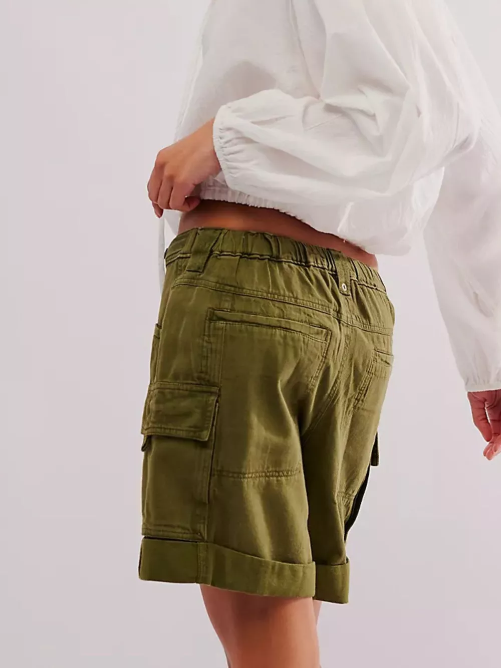 Drawstring Cargo Shorts, image 10