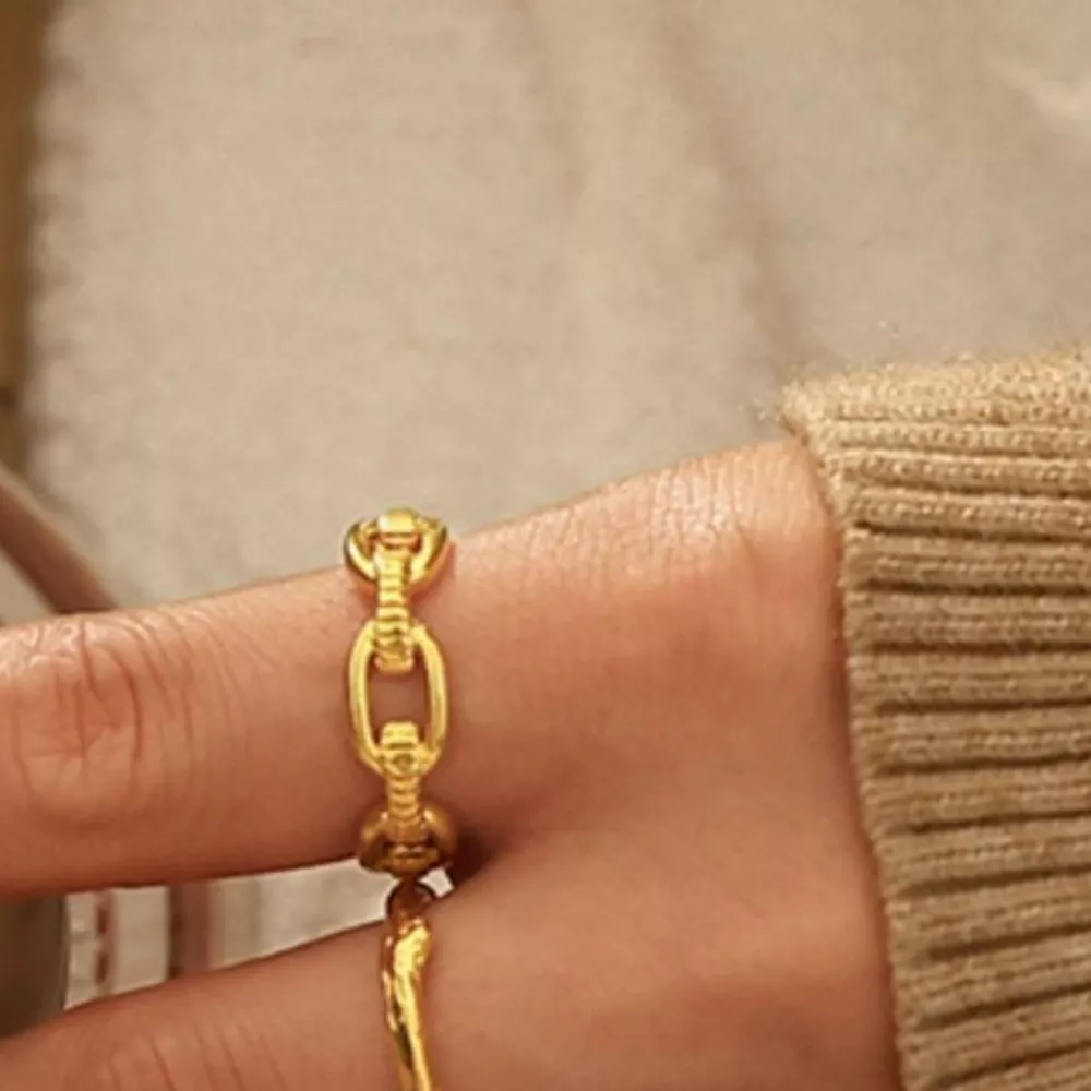 18K Gold-Plated Open Ring, image 7