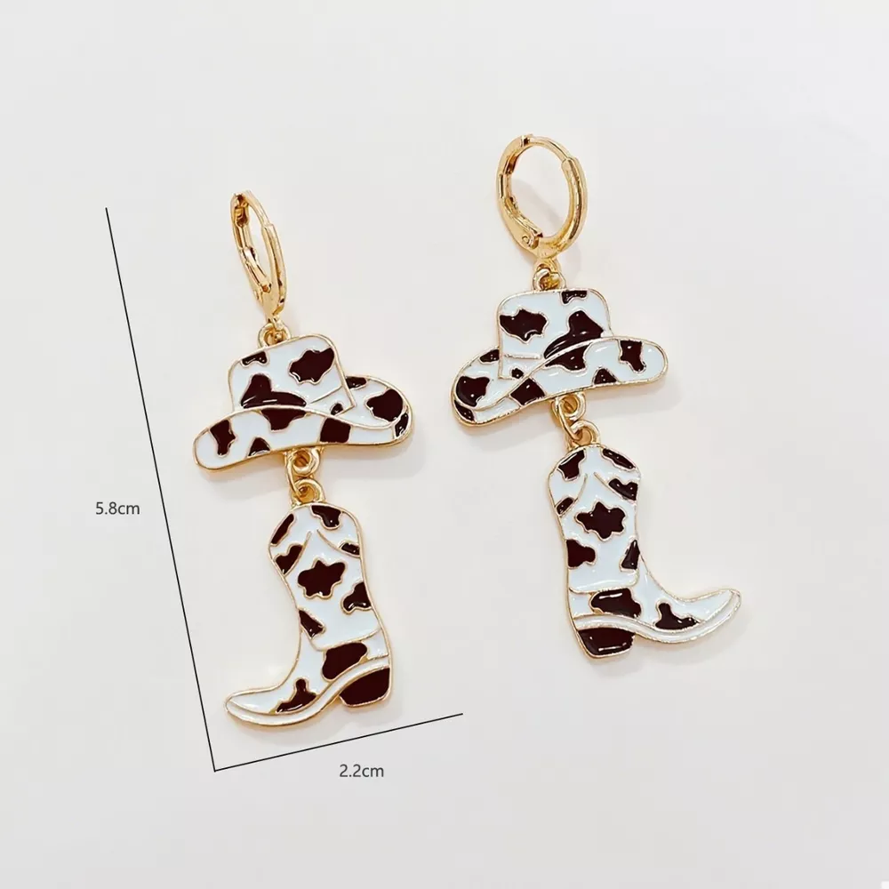 Cowboy Hat and Boot Dangle Earrings, image 5