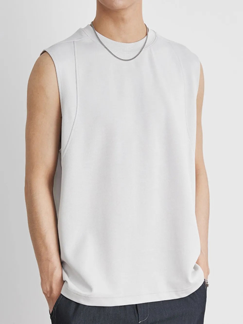 Men's Full Size Round Neck Tank Plus Size, image 5