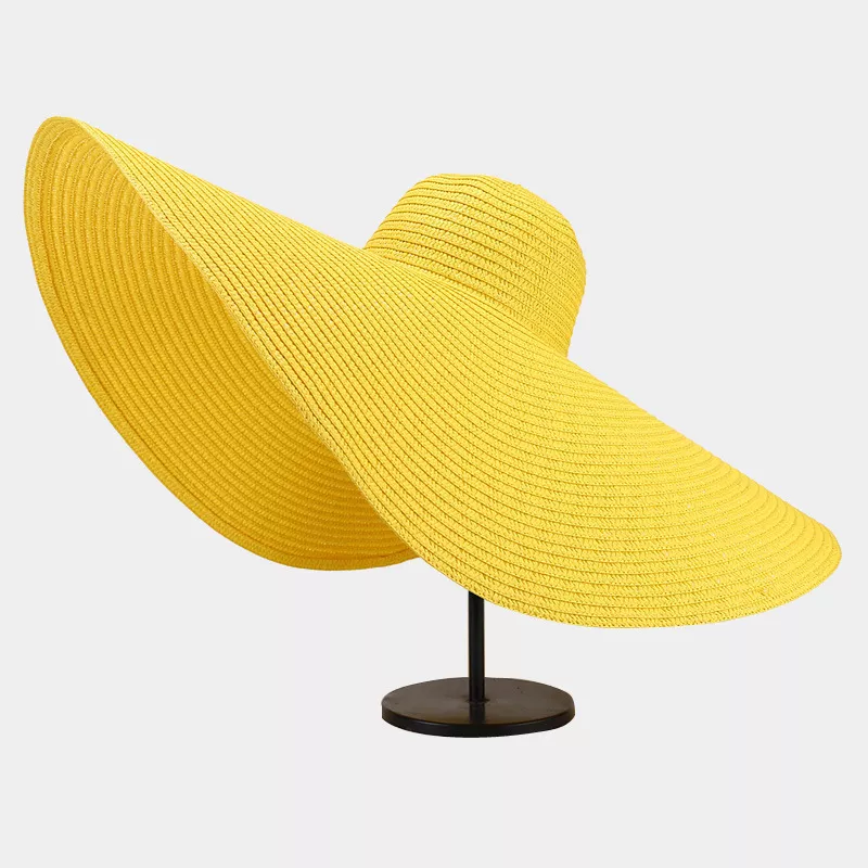 Oversized Wide Brim Straw Sun Hat, image 11