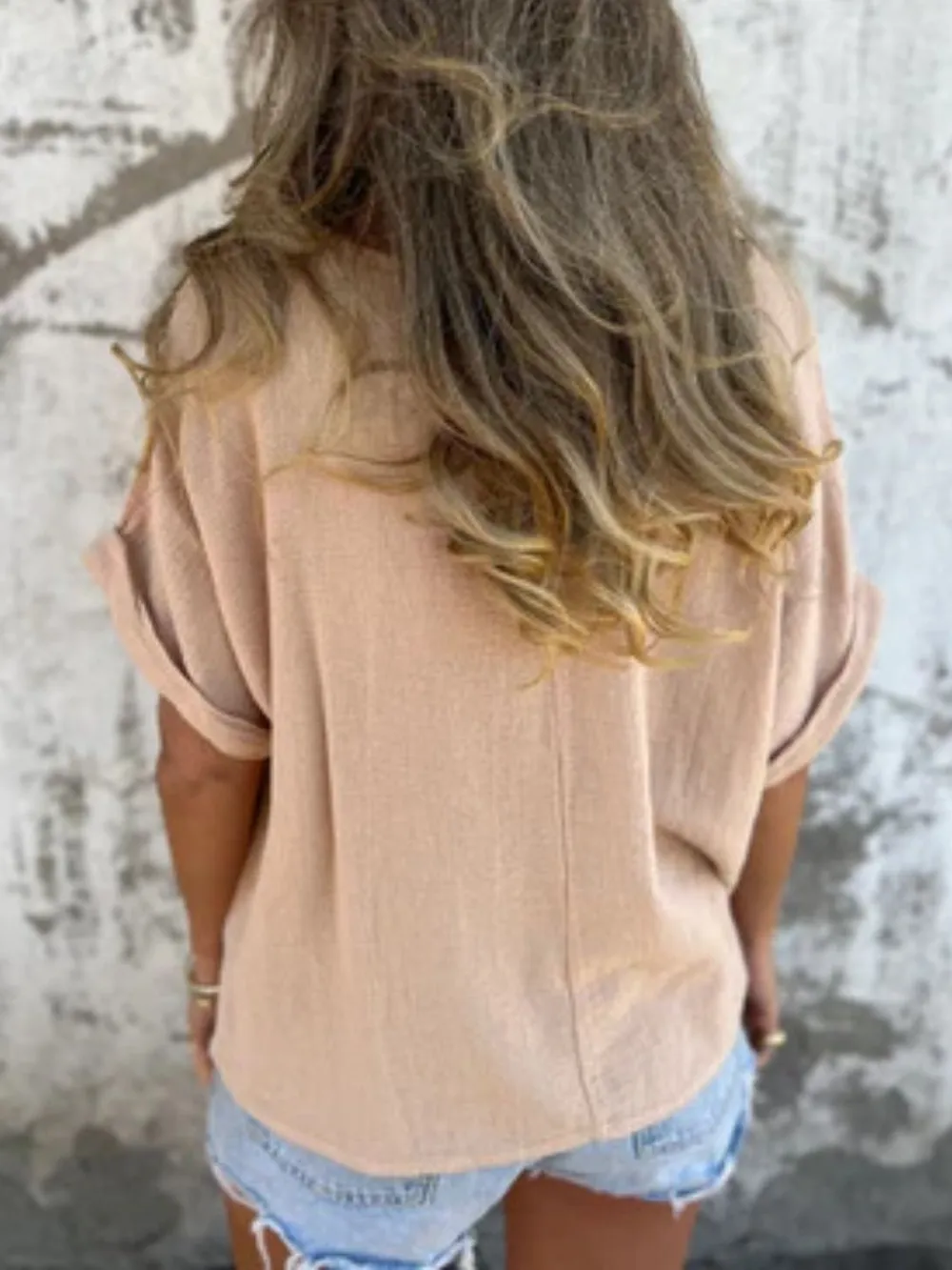 Full Size Round Neck Short Sleeve T-Shirt Plus Size, image 11