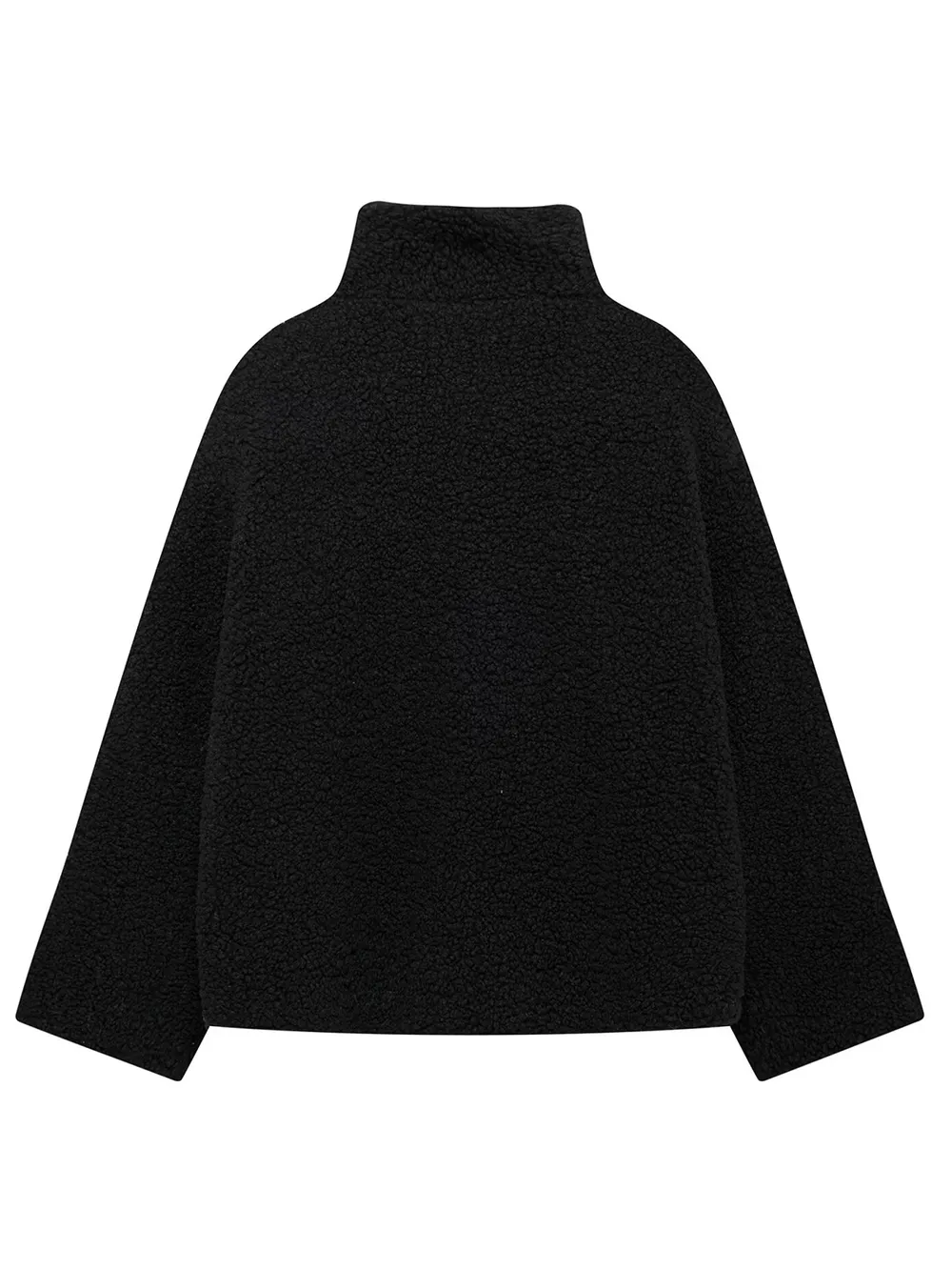 Zip Up Turtleneck Long Sleeve Plush Jacket, image 9