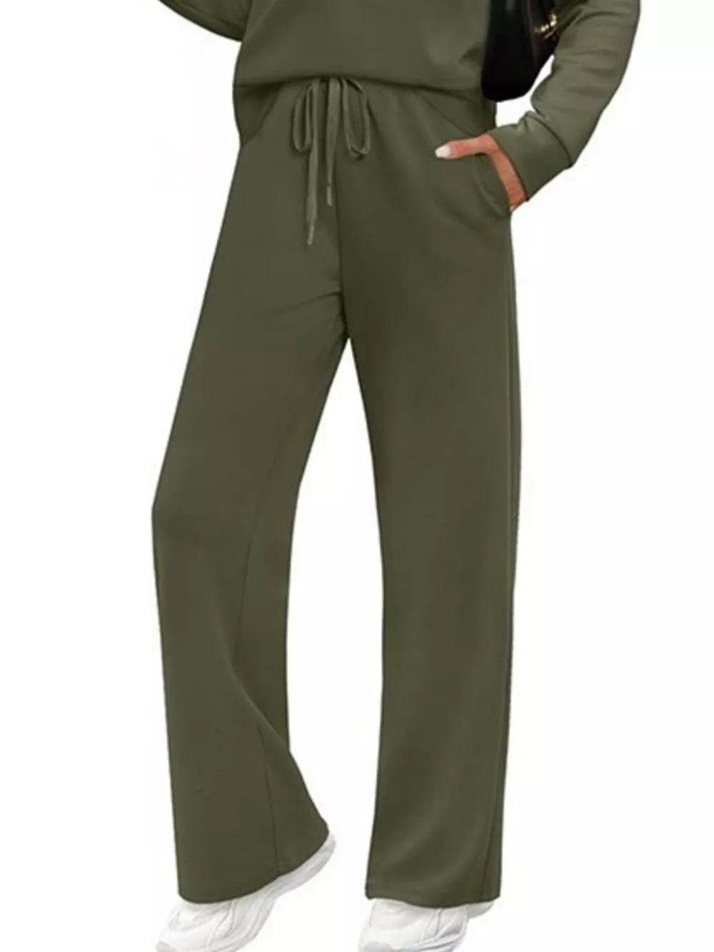 Full Size Long Sleeve Round Neck Top and Pants Set Plus Size, image 12