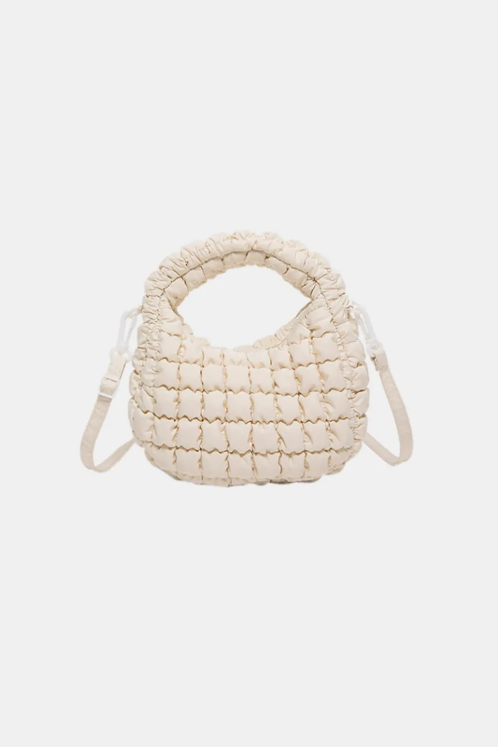 Quilted Puffy Removable Strap Crossbody Bag, image 2