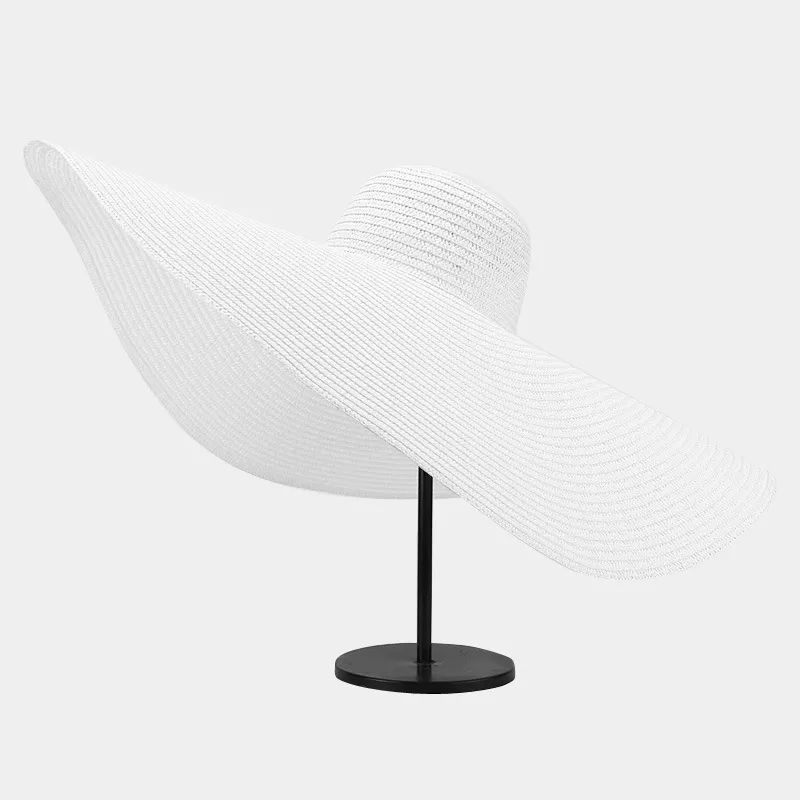 Oversized Wide Brim Straw Sun Hat, image 3