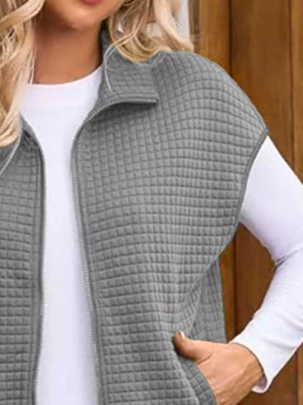 Zip-Up Vest Coat, image 8