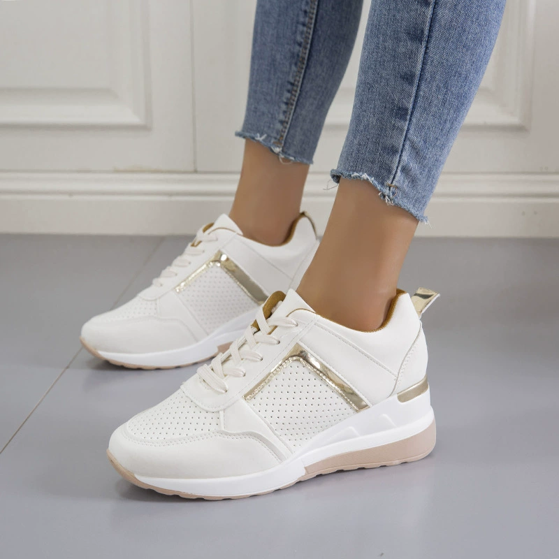 Lace Up Wedge Sneakers, image 6