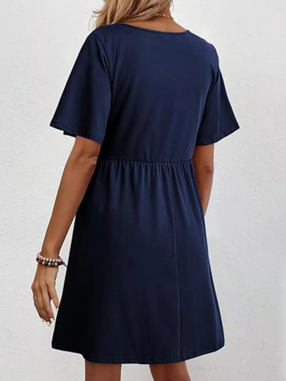 Floral V-Neck Mini Dress, image 7