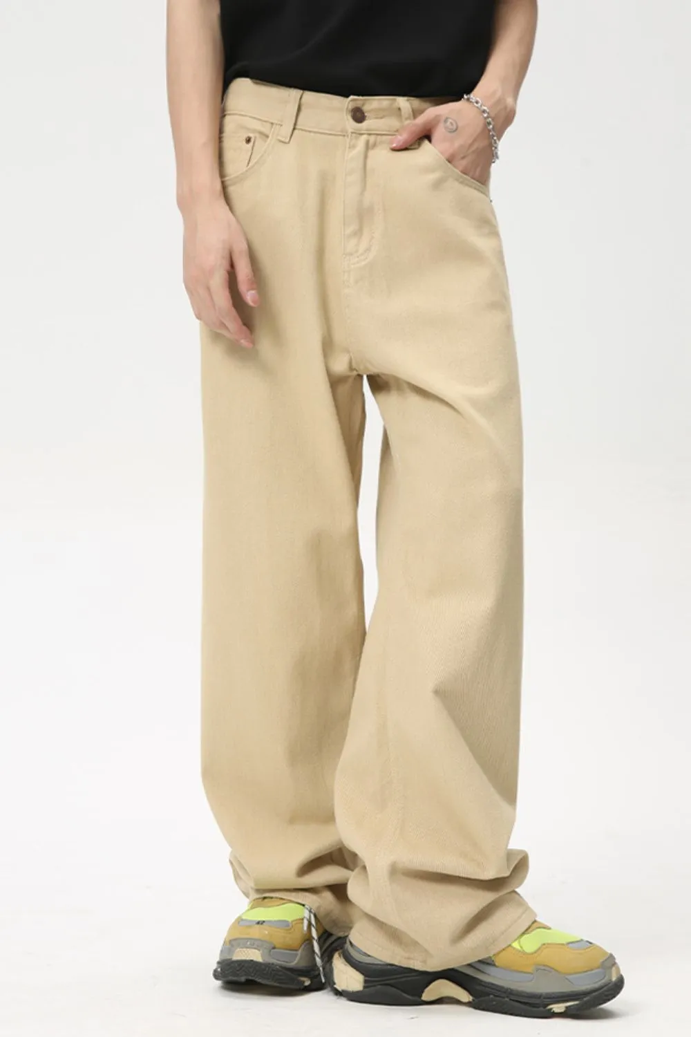 Wide Leg Jeans with Pockets, image 2