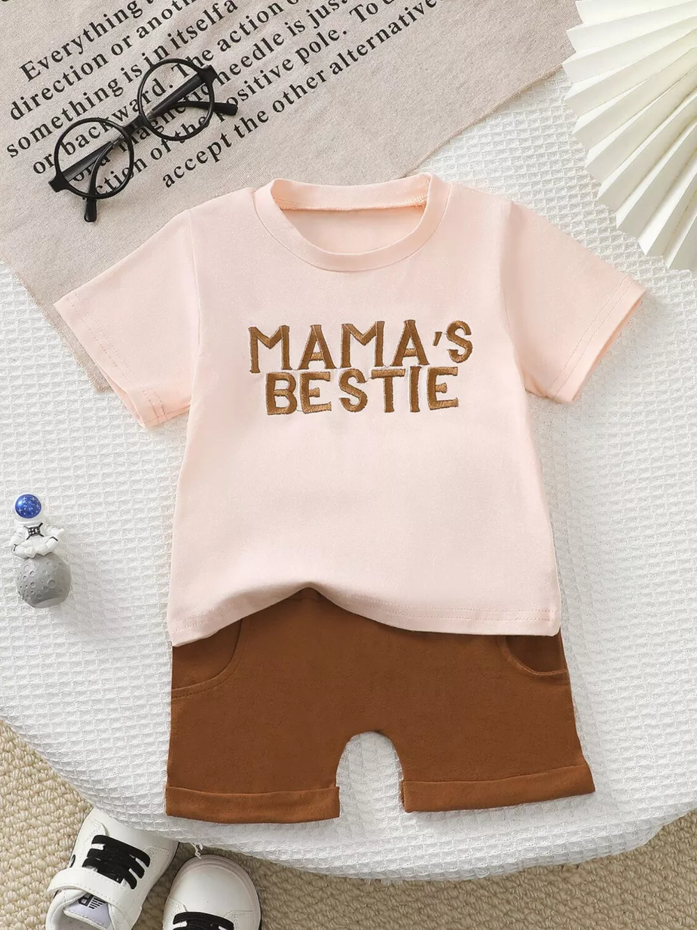 Children's Mama's Bestie Tee and Shorts Set