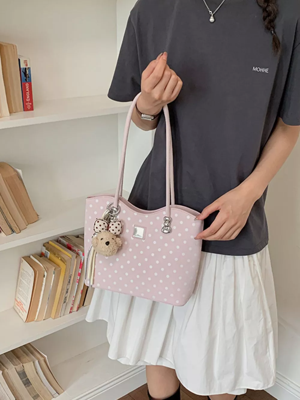 Polka Dot Shoulder Bag, image 3