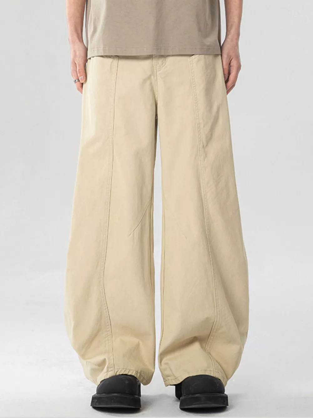 Men's Pocketed Wide Leg Pants, image 7