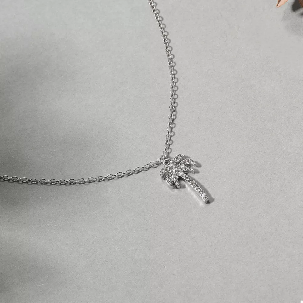 Palm Tree Pendant Necklace, image 7