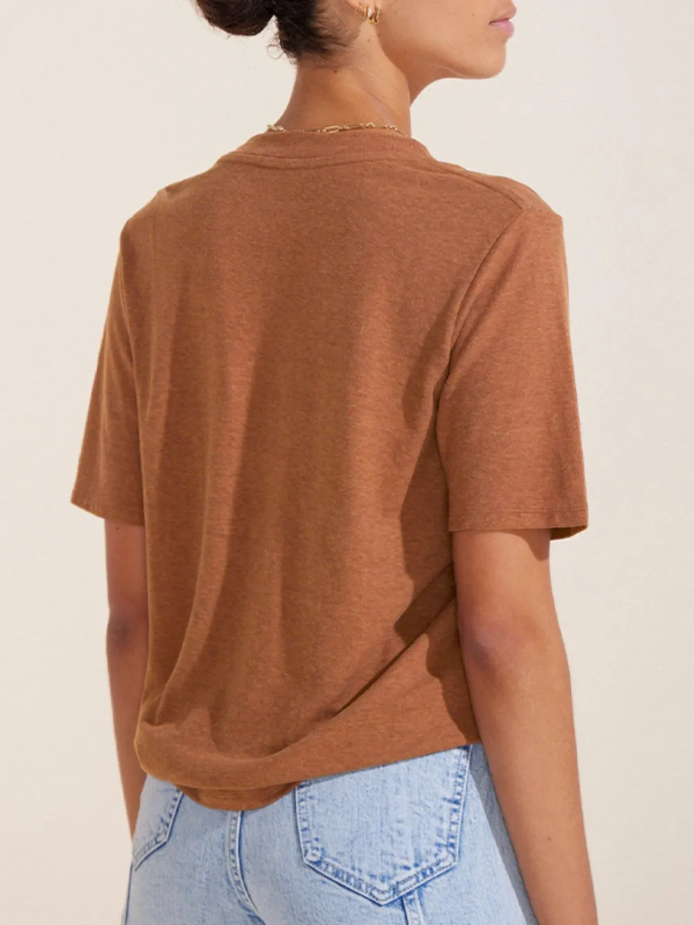 V-Neck Short Sleeve T-Shirt, image 2