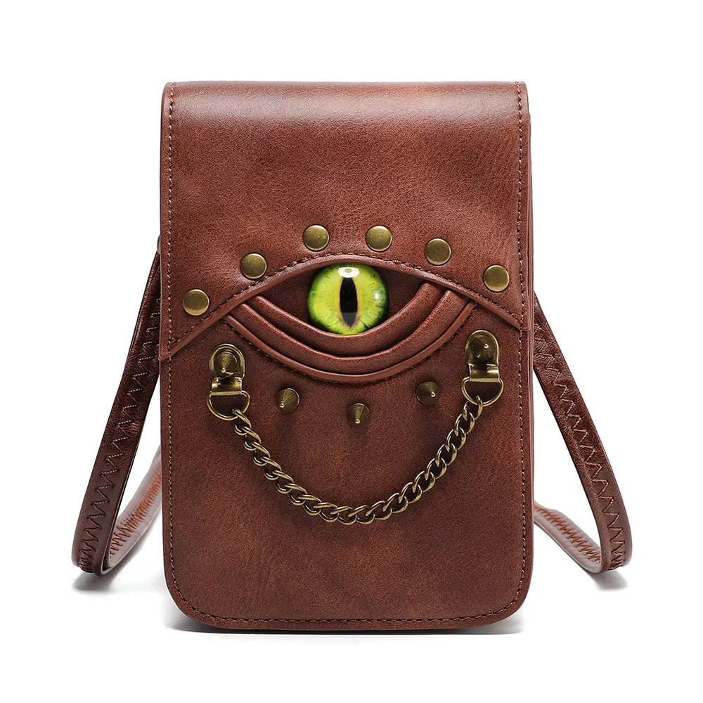 Steampunk Eye Decor Crossbody Bag, image 4