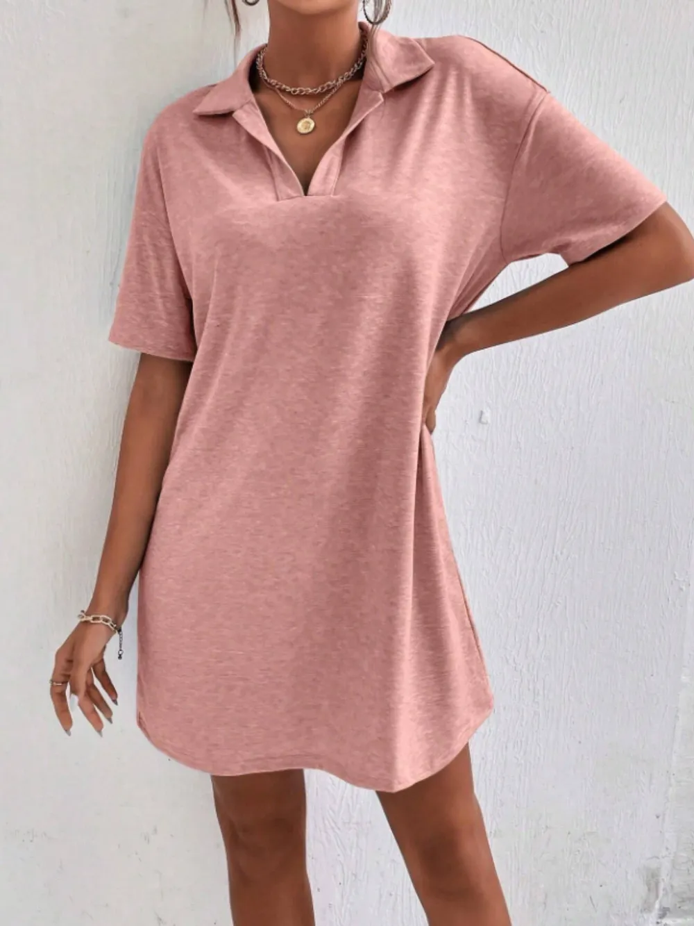 Johnny Collar Short Sleeve Polo Dress, image 10