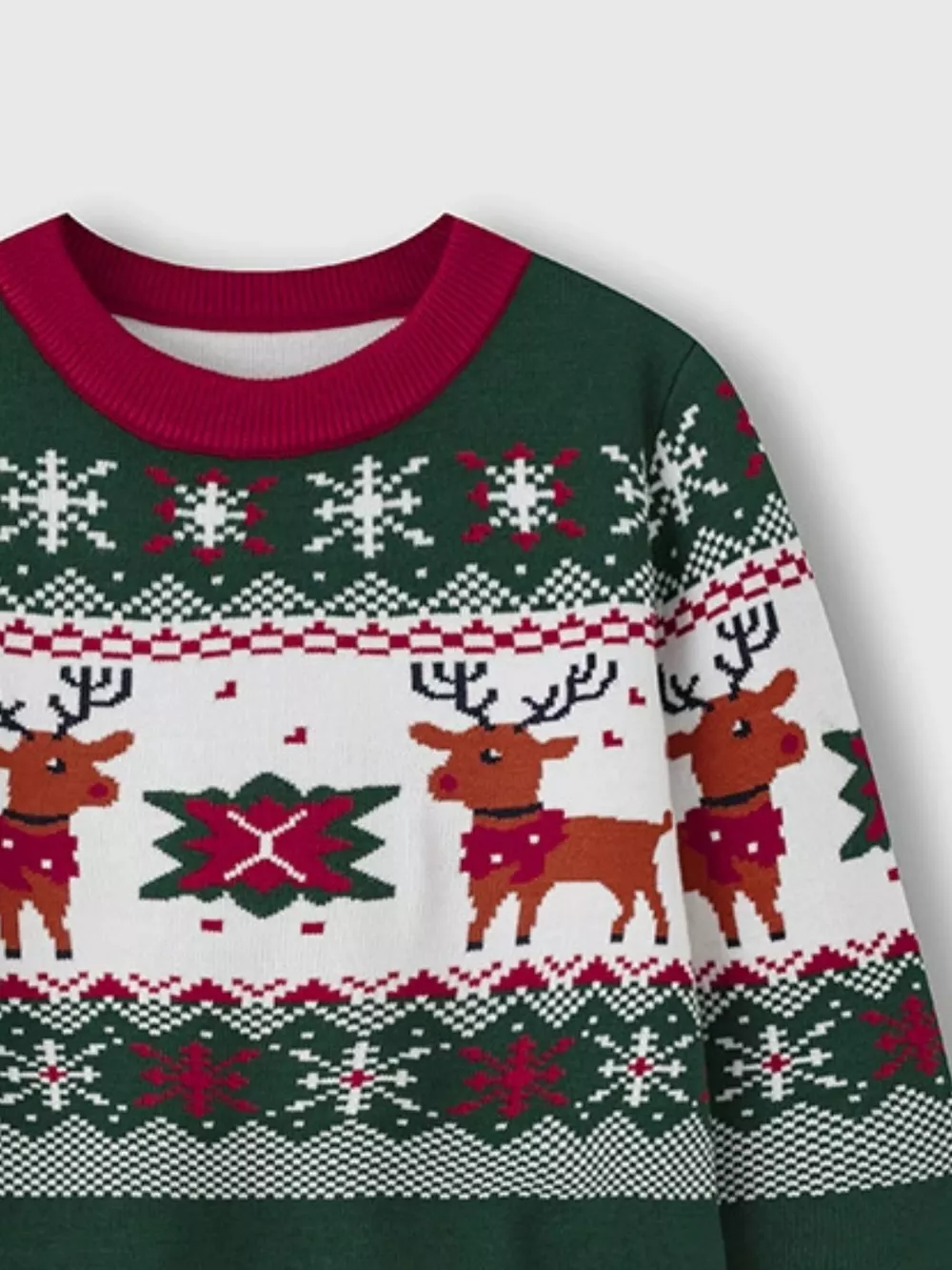 Children's Christmas Tree Round Neck Sweater, image 27