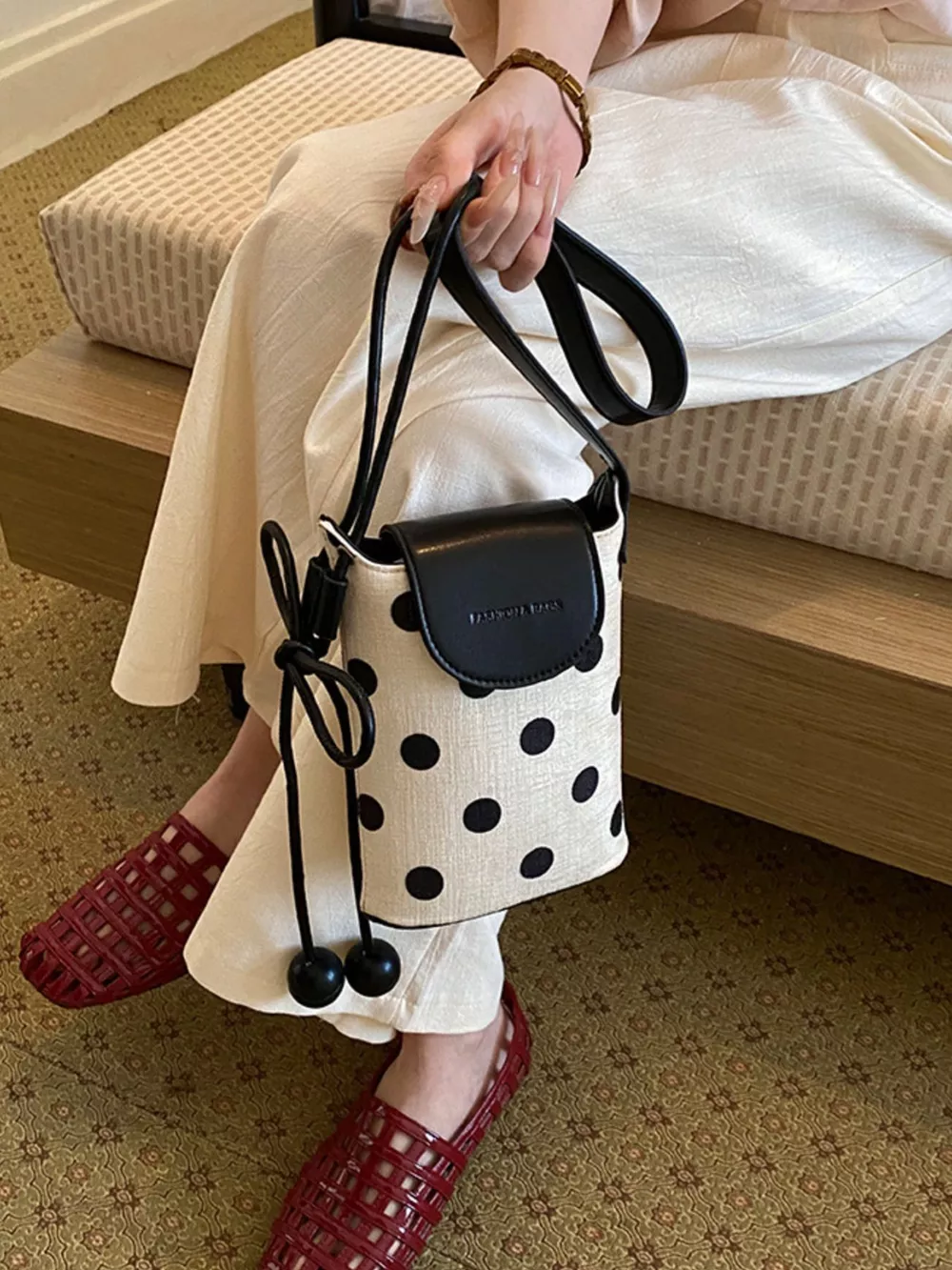 Polka Dot Crossbody Bag, image 4