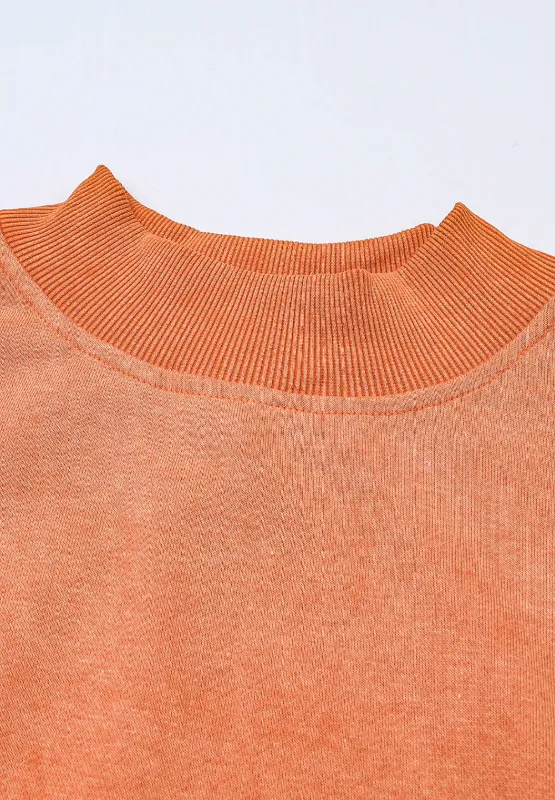 Mock Neck Dropped Shoulder Sweatshirt, image 18