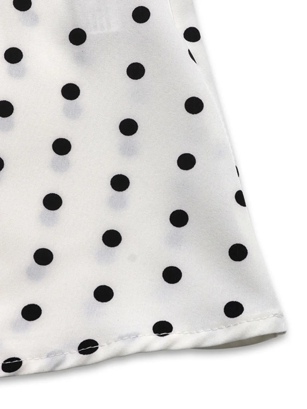 Bow Front Polka Dot Sleeveless Midi Dress, image 7