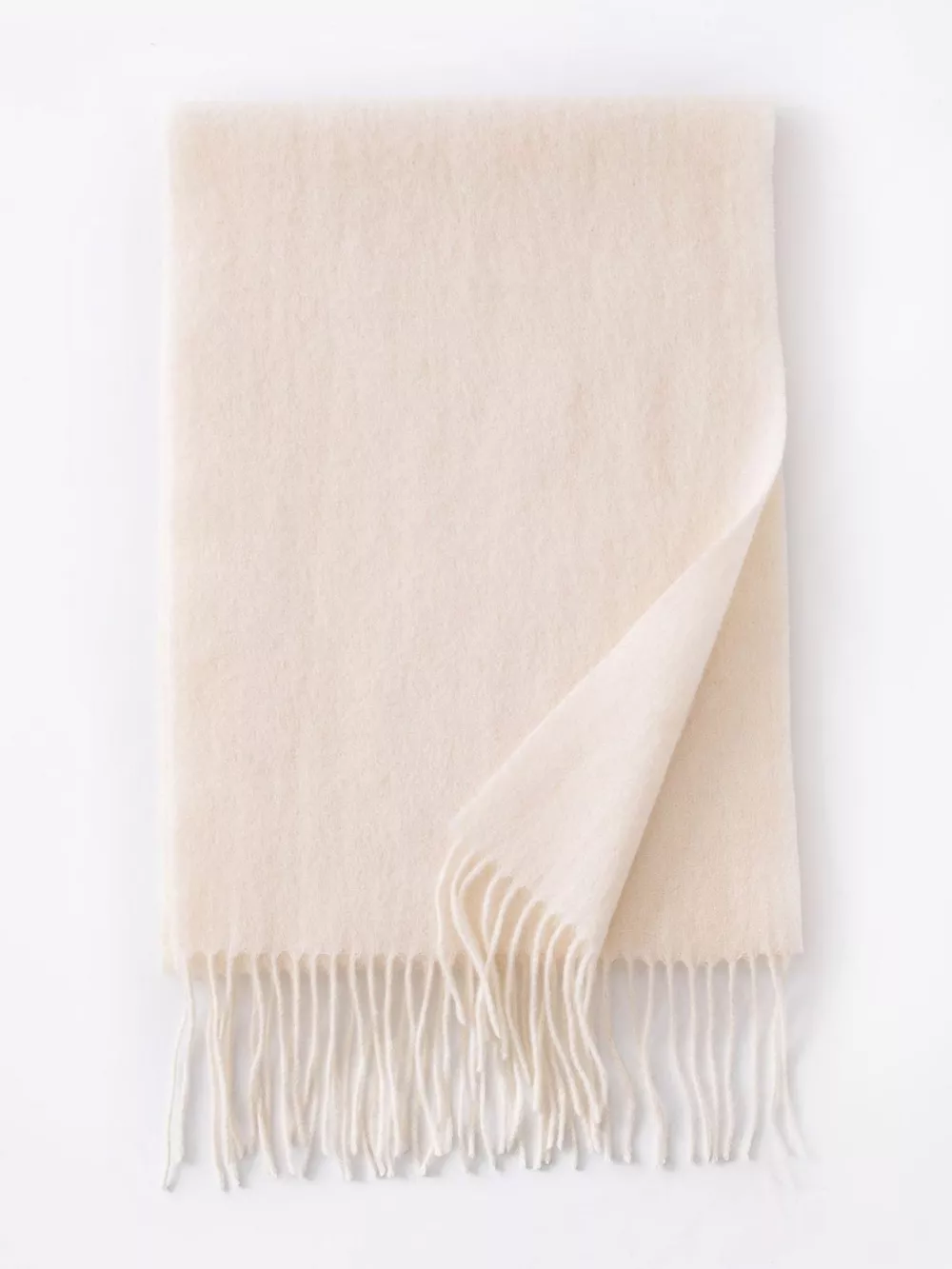 Solid Color Fringe Scarf