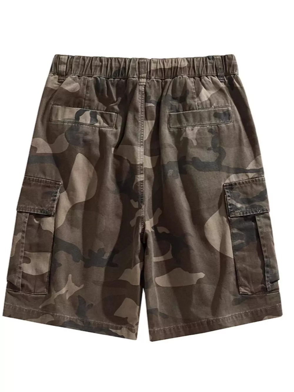 Men's Plus Size Relaxed Fit Camo Cargo Shorts, image 3