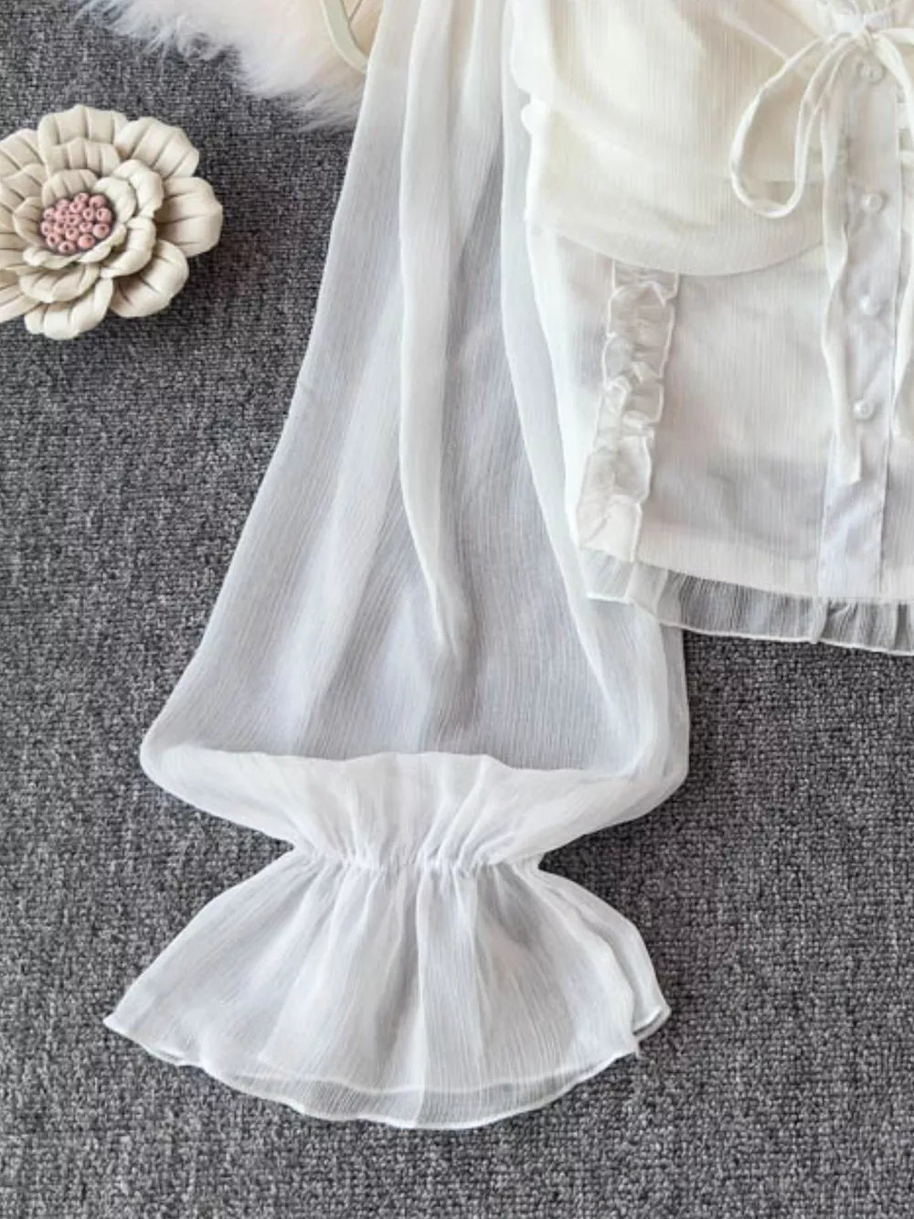 Frill Flounce Sleeve Blouse, image 15