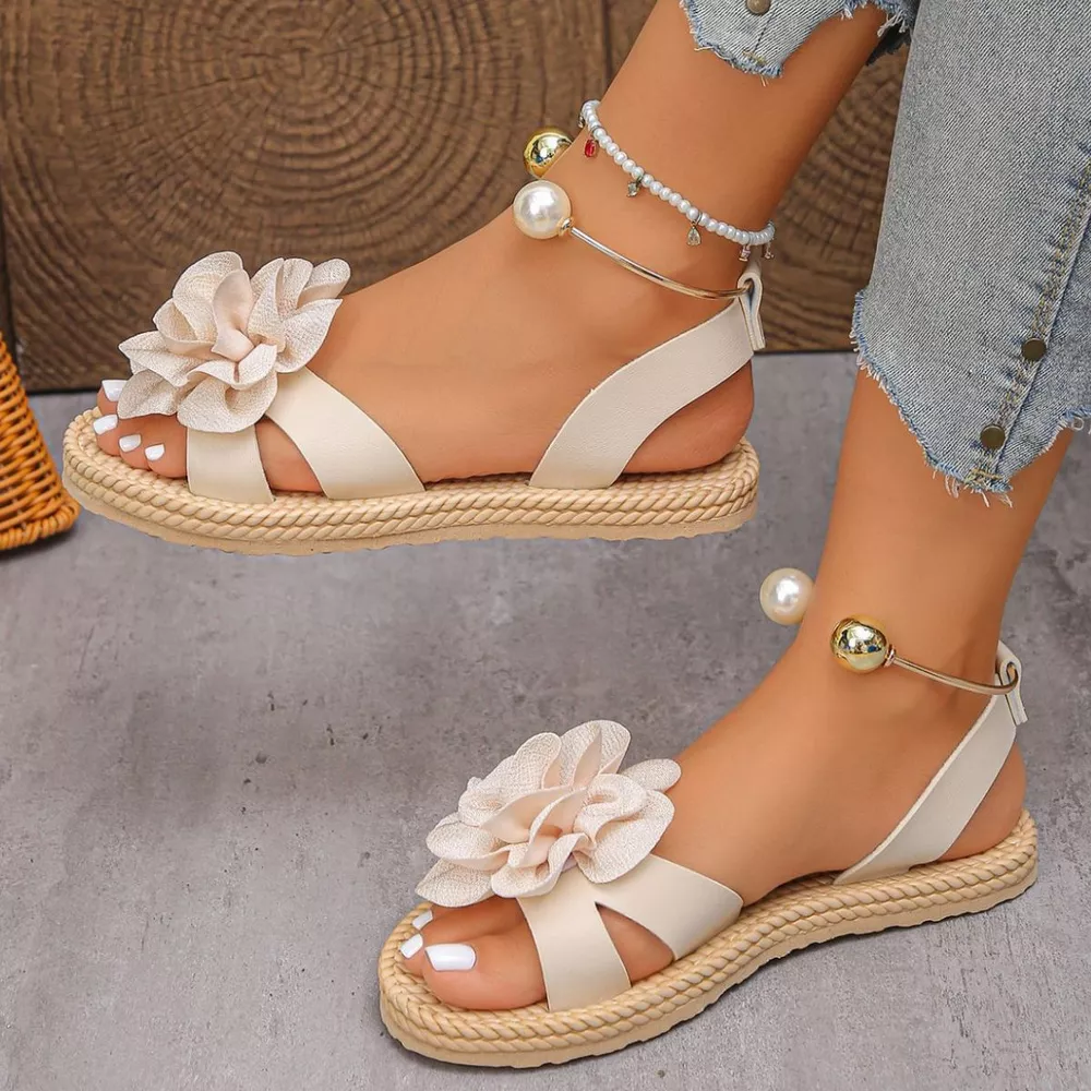 Flower Open Toe Sandals, image 3