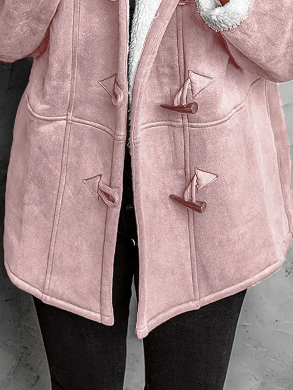 Full Size Cozy Sherpa Lined Toggle Coat with Hood Plus Size, image 12
