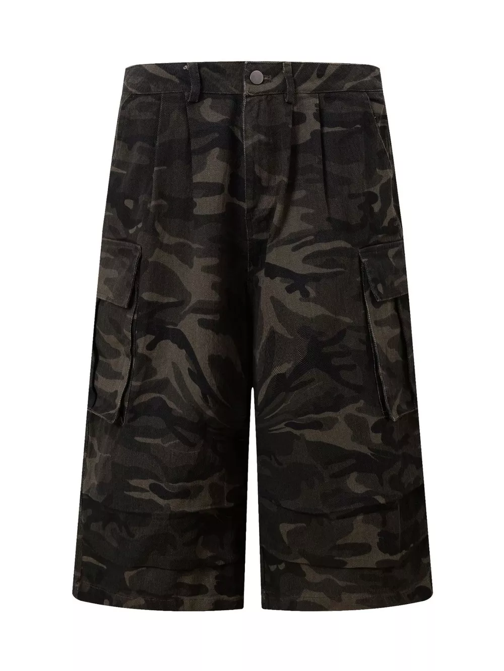 Men's Camouflage Wide-Leg Cargo Capris