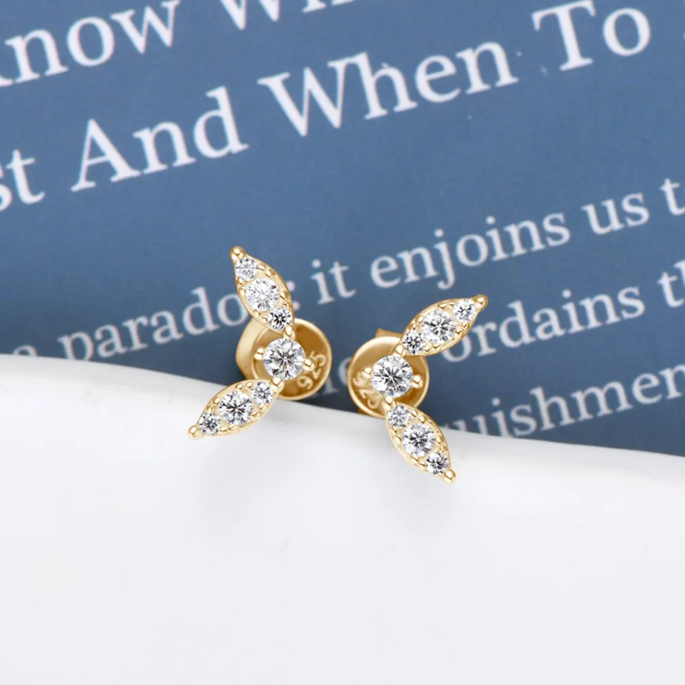 Moissanite 925 Sterling Silver Stud Earrings, image 9