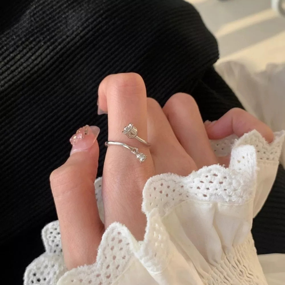925 Sterling Silver Bypass Ring