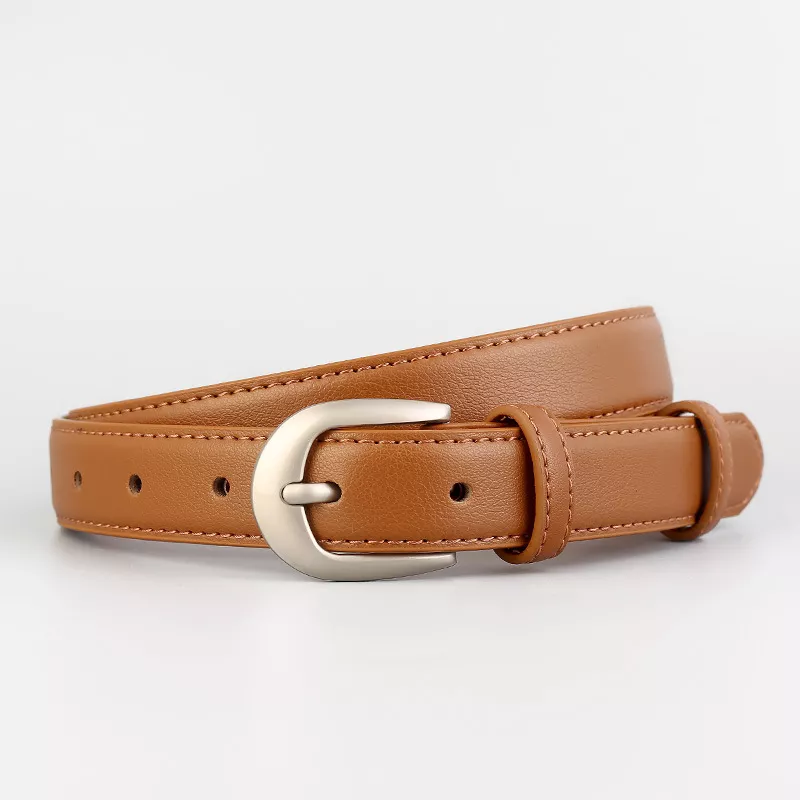 Classic Leather Skinny Belt, image 4