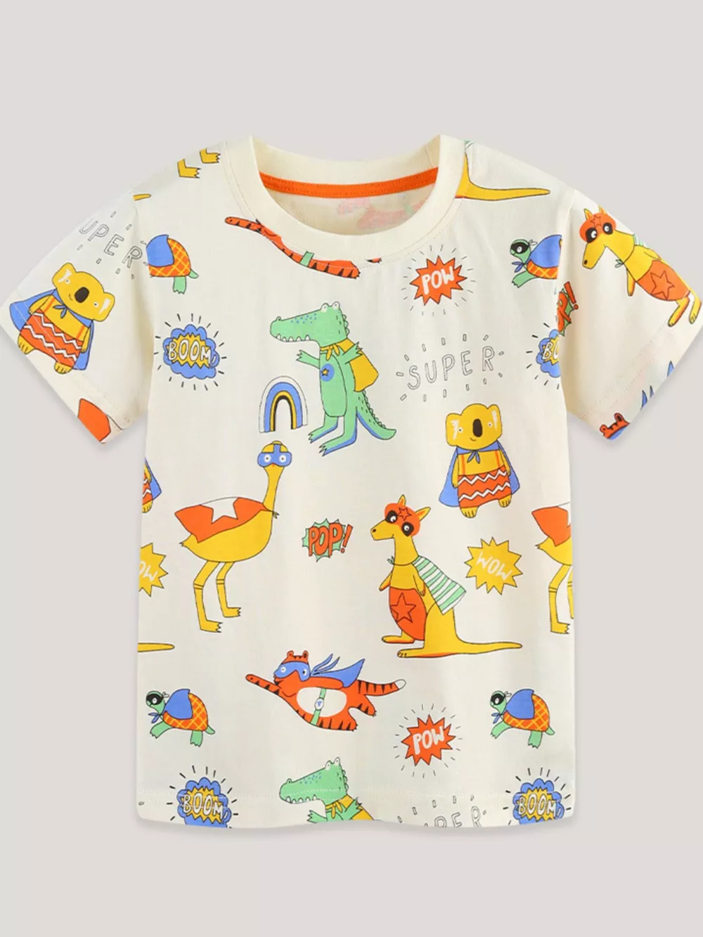Children's Animal Print Crew Neck T-Shirt, image 2