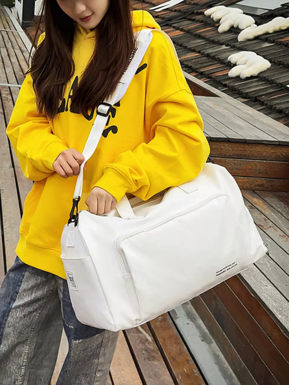 Large Capacity Canvas Travel Bag, image 2
