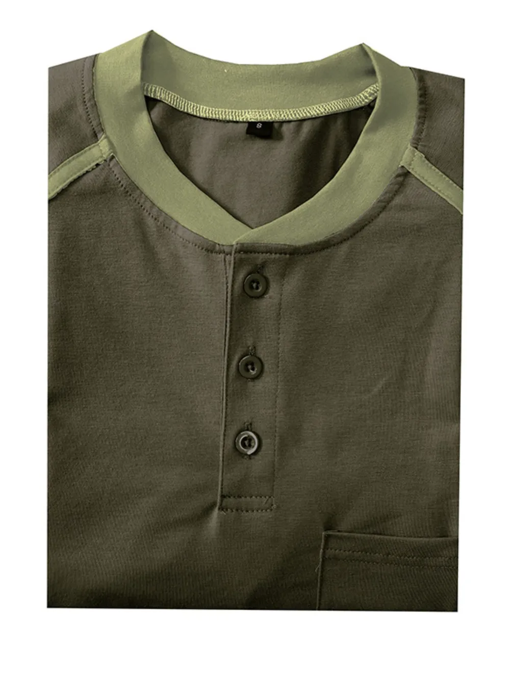 Men's Contrast Stitch Polo Shirt with Chest Pocket, image 7