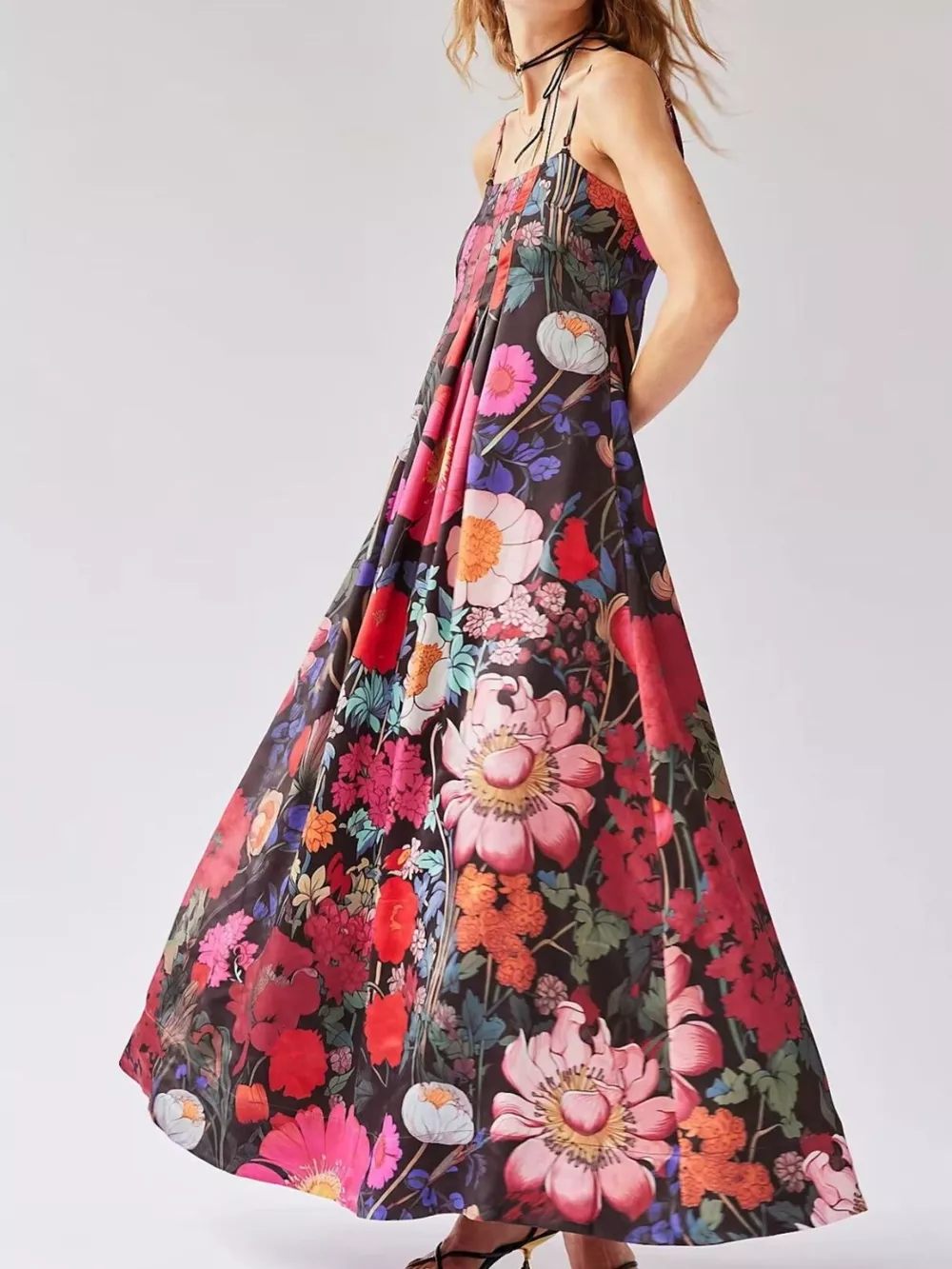 Floral Print Sleeveless Maxi Dress, image 14