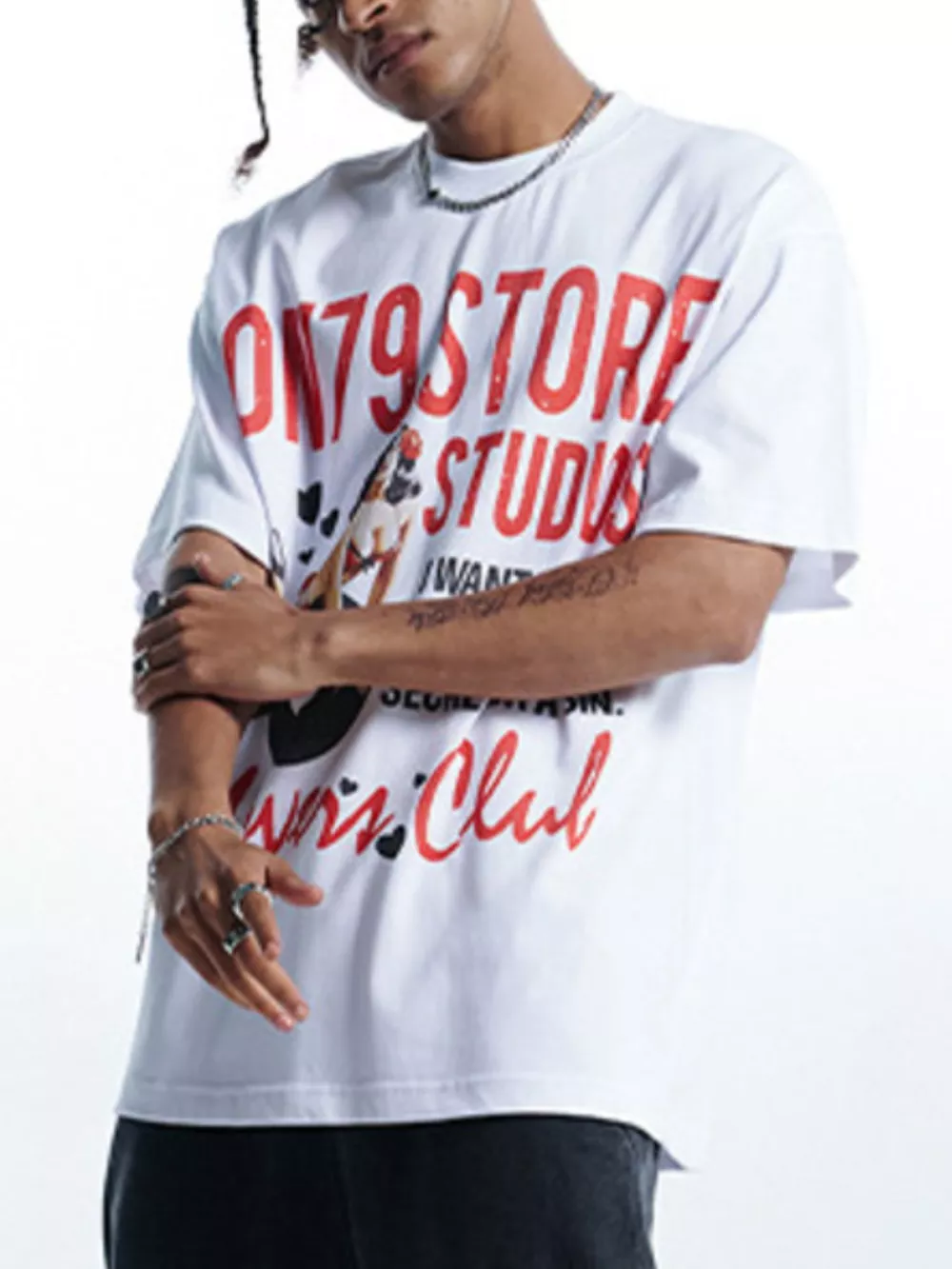 Men's Graphic Round Neck Short Sleeve T-Shirt, image 3
